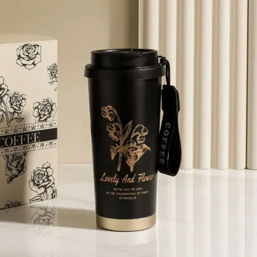 Gobelet Isotherme 316 – Élégant, Étanche, Paille-Friendly & Parfait pour la Voiture