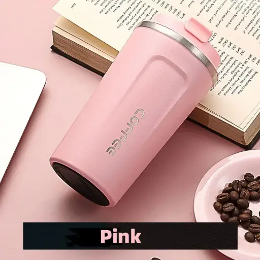 Mug Thermique Inox 380/510 ml – Gobelet Isotherme Anti-Fuite pour Thé & Café